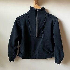 Everlane Track Half-zip Black XS